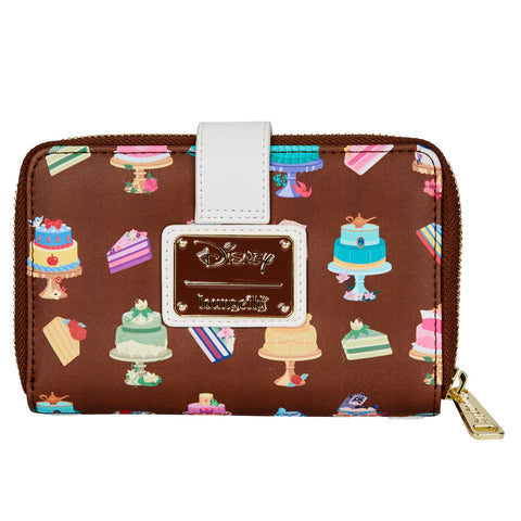 Disney Princess Cakes Zip Around Wallet Back View