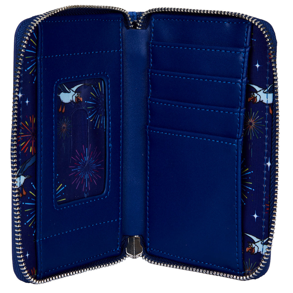 The Little Mermaid Ariel Fireworks Glow in the Dark Zip Around Wallet Inside View-zoom